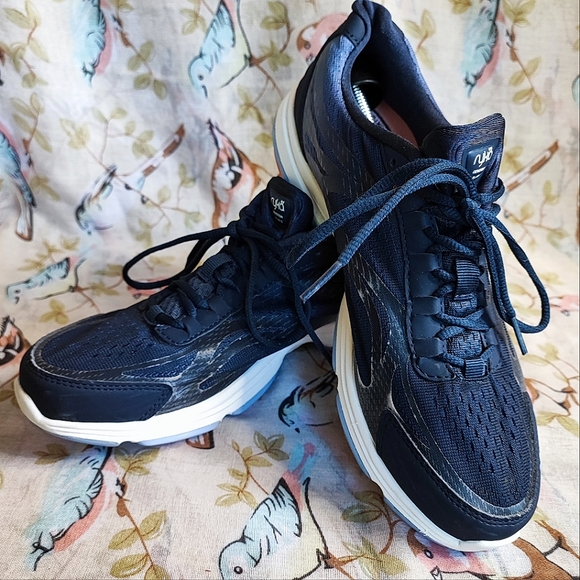 RYKA Devotion Plus 2 Size 8 Women's Athletic Walking Shoes Pre-Loved Blue Peach - Picture 1 of 14